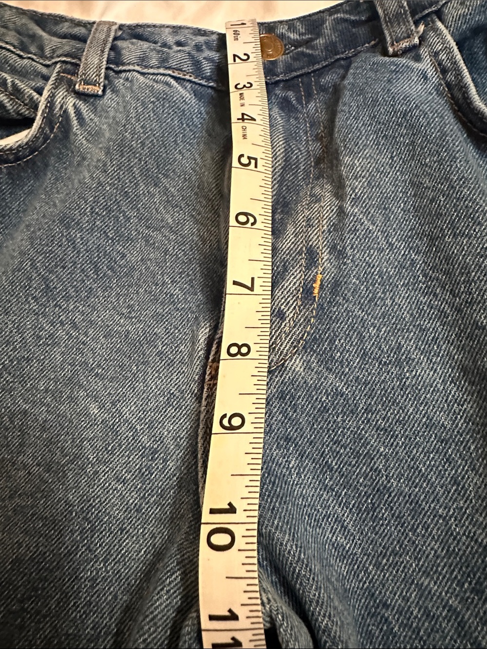 We The Free Two-Tone Blue Tiered Flared Dreamscape Jeans - Picture 5 of 6
